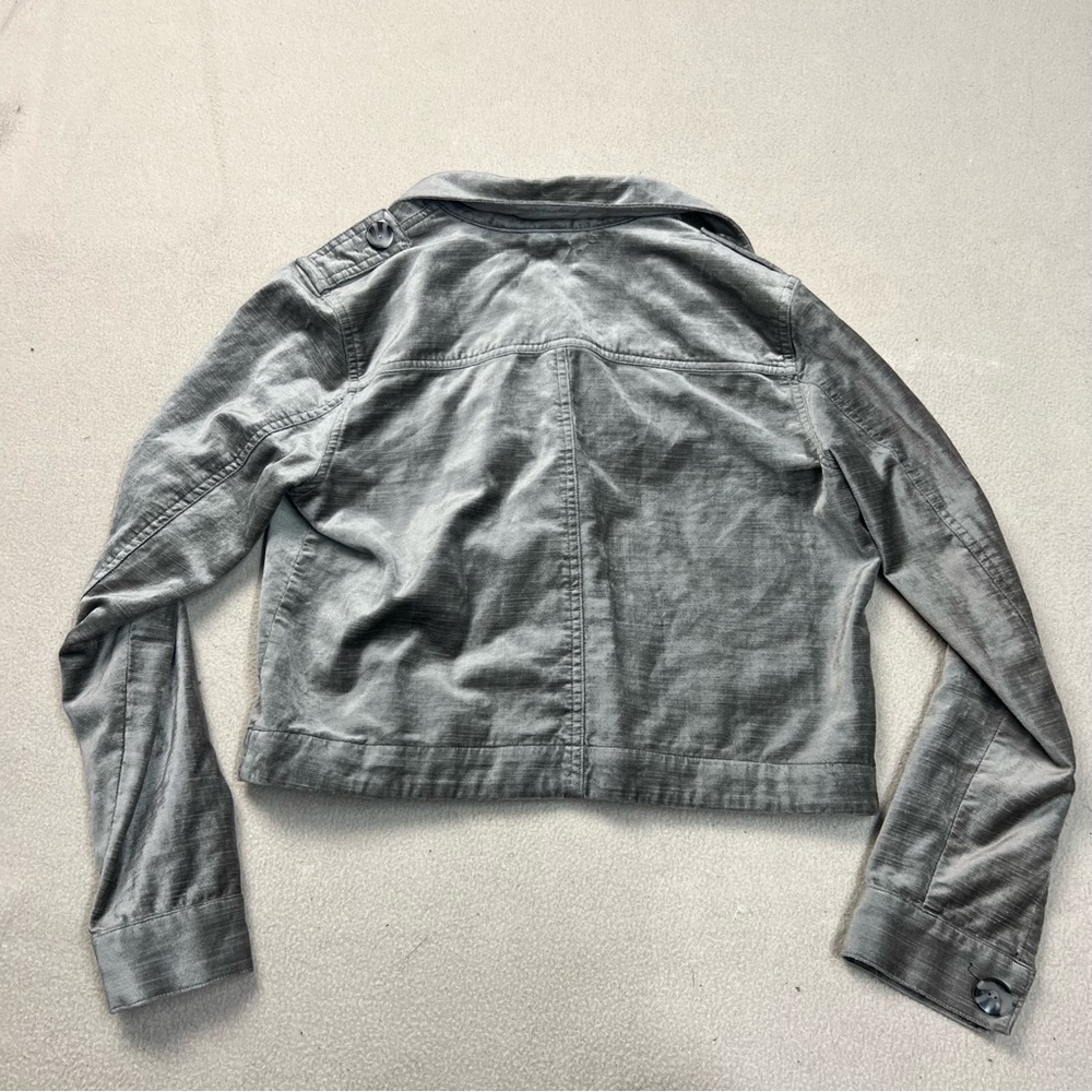 CABI Jacket Women's Small Brown Velvet Cropped Sunday Topper Style 3377 - Picture 6 of 6